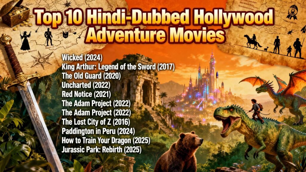 Top 10 Hollywood Adventure Movies Dubbed in Hindi