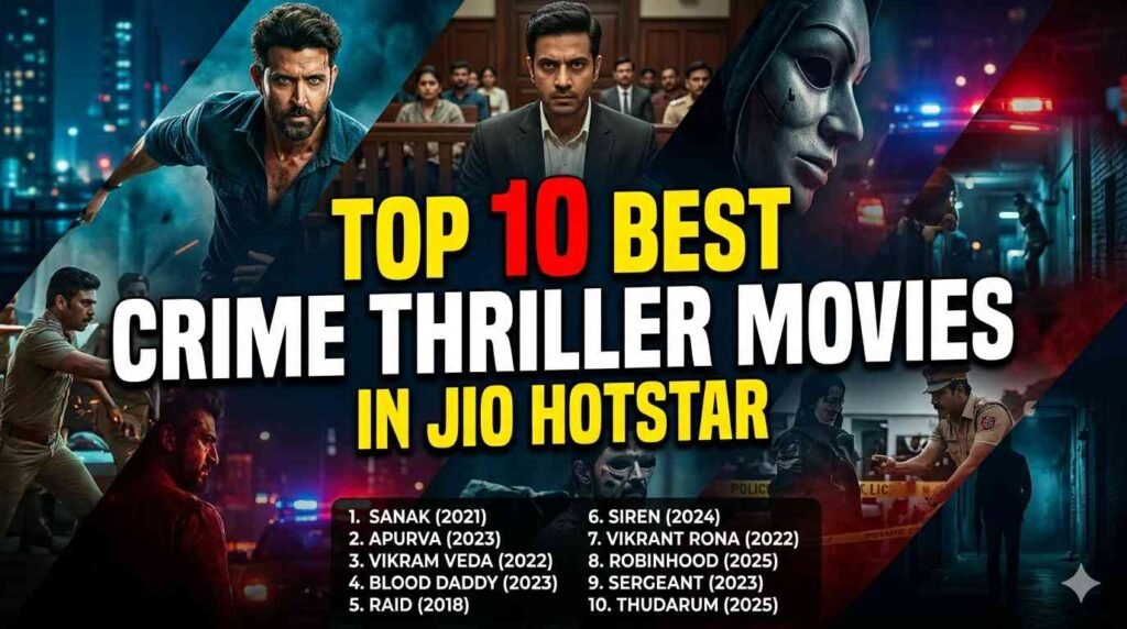 Top 10 Best Crime Thriller Movies in Jio Hotstar