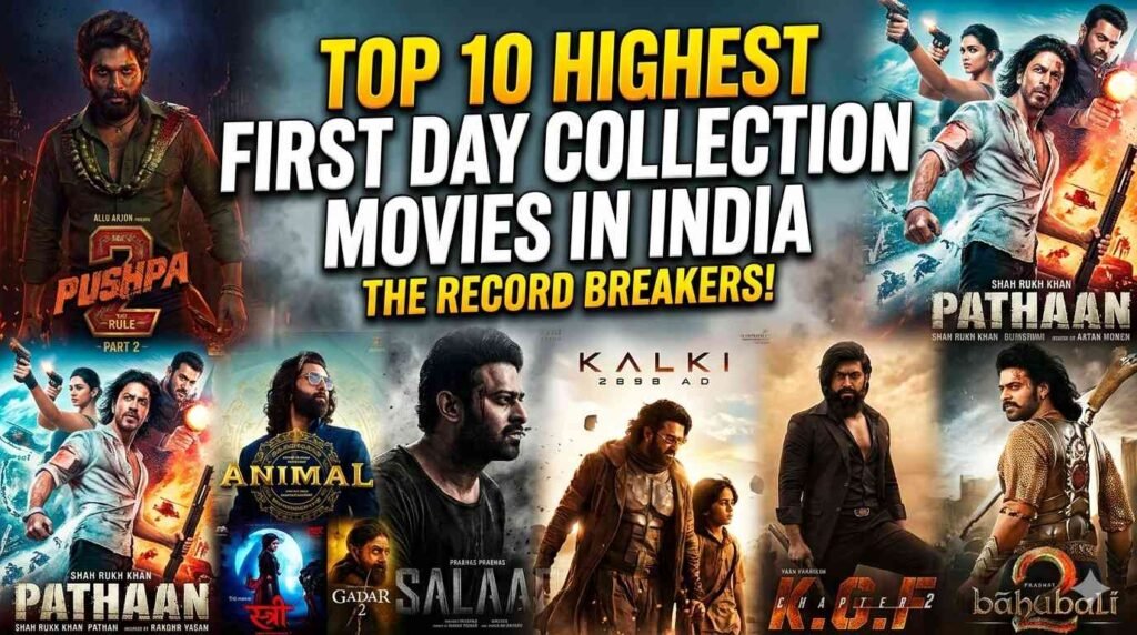 Top 10 Highest First Day Collection Movies in India