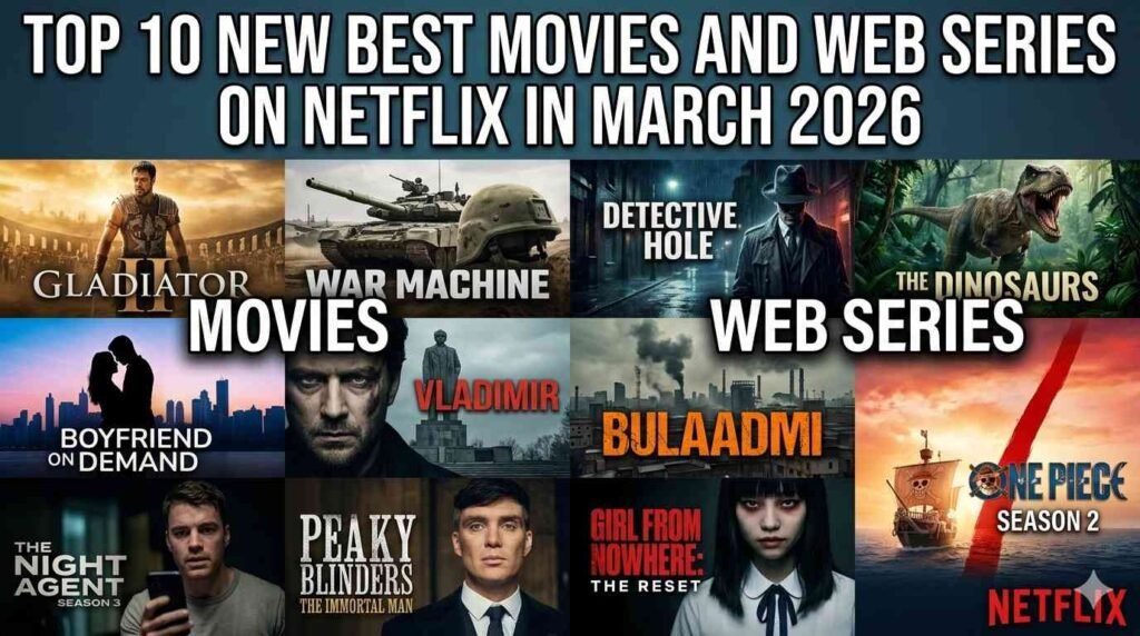 Top 10 New Best Movies and Web Series on Netflix in March 2026