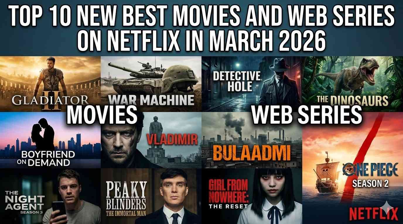Top 10 New Best Movies and Web Series on Netflix in March 2026